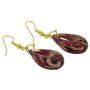 GlassOfVenice Gemma Murano Glass Necklace and Earrings Set - Red