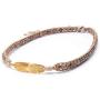 MOFRGO Feather Boho Wrap Bracelets for Women Men Bohemian Handmade Wooden Beads Bangle Jewelry