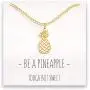 Happy Kisses Pineapple Necklace – Be A Pineapple Pendant – Message Card