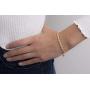 Mia Sarine 3mm Round Cubic Zirconia Adjustable Bolo Tennis Bracelet for Women