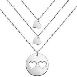 SEIRAA Mother Daughters Necklace Set Mom Daughter Heart Jewelry Gift for Mom