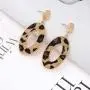 HEIDKRUEGER Leopard Drop Earrings Geometric Faux Leather Hoop Dangle Earring Statement Animal Print Stud Earring for Women HEIDKRUEGER Leopard Drop Earrings Geometric Faux Leather Hoop Dangle Earring Statement Animal Print Stud Earring for Women