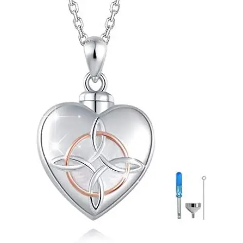 FREECO Sterling Silver Meticulous Morkmanship Memorial Urn Necklace Always with me Cremation Jewelry Pendant Necklaces for ashes FREECO Sterling Silver Meticulous Morkmanship Memorial Urn Necklace Always with me Cremation Jewelry Pendant Necklaces for ashes