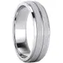 Heavy Solid Sterling Silver 6mm Unisex Wedding Band Comfort Fit Ring Brushed Raised Center Grooved Polished Sides Heavy Solid Sterling Silver 6mm Unisex Wedding Band Comfort Fit Ring Brushed Raised Center Grooved Polished Sides