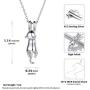 ChicSilver Lovely Cat Animal Necklace for Women Girls Hypoallergenic 925 Sterling Silver Cat Pendant Necklace Fashion Jewelry