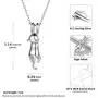 ChicSilver Lovely Cat Animal Necklace for Women Girls Hypoallergenic 925 Sterling Silver Cat Pendant Necklace Fashion Jewelry