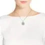 AeraVida Sacred Geometry Lotus Flower of Life Heart Sterling Silver Necklace
