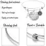 MEMGIFT Sunflower Bracelets for Women Daughter Wife Bridesmaid Girlfriend Mom Best Friend You are My Sunshine Cute Daisy Jewelry Silver Stainless Steel Expandable Bangle Personalized Birthday Gifts