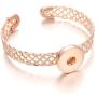 Lovglisten New 6pcs Snap Jewelry Bangle Hollow Fashion 18-20mm Adjustable Snap Jewelry Bracelets Charms (3)
