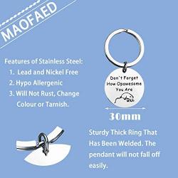 MAOFAED Funny Opossum Lover Gift Don’t Forget How Opasome You are Inspirational Gift Opossum Jewelry Gift for Best Friend