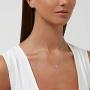 AURA Rhodium Plated Pendant Necklace and Crystal Stud Earring Jewelry Set Using Genuine Swarovski Crystals