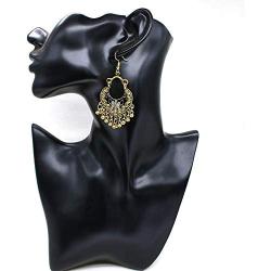 Vintage Boho Statement Drop Dangle Earrings Bohemian Ethnic Handmade Beaded Charms Earring for Women Girls Jewelry Gift