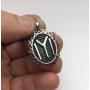 argunjewellery Turkish Jewelry Oval Kayi IYI Ertugrul Motif 925K Sterling Silver Unisex Pendant
