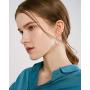 WAINIS 11 Pairs Classic Dangle Silver Drop Earrings for Women Simple Double Twist Long Thread Fashion Plated Silver Earring Jewelry