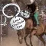 CYTING Cowboy Cowgirl Keychain Grace Gratitude Grit Southern Country Inspired Cow Jewelry Inspirational Western Gift for Cowboy Cowgirl Gift