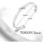 TOGON Sympathy Gift It is Well with My Soul Cuff Bracelet Inspirational Bereavement Gift Faith Jewelry Scripture Bracelet Religious Gift