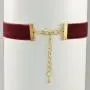 Paialco Wine Red Velvet Belt Gothic Choker Necklace 12-15 Inches Paialco Wine Red Velvet Belt Gothic Choker Necklace 12-15 Inches