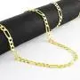 Nuragold 10k Yellow Gold 4mm Figaro Chain Link Pendant Necklace, Mens Womens Lobster Lock 16'' 18'' 20'' 22'' 24'' 26'' 28'' 30'' Nuragold 10k Yellow Gold 4mm Figaro Chain Link Pendant Necklace, Mens Womens Lobster Lock 16'' 18'' 20'' 22'' 24'' 26'' 28'' 30''