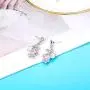 LOYALLOOK Bridal Jewelry Set Crystal Flower Leaf Necklace Earring Bracelet Jewelry Set Costume Jewelry for Women