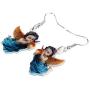 DOWAY Acrylic Angel Cupid Earrings Dangle Drop Sweet Jewelry for Women Girls Teens Party Charm Gift