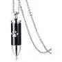 PJ Jewelry Cremation Memorial Ashes Urn Pendant Stainless Steel Bullet Paw Print Keepsake Necklace PJ Jewelry Cremation Memorial Ashes Urn Pendant Stainless Steel Bullet Paw Print Keepsake Necklace