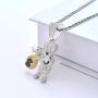 LC8 Jewelry Men Hip Hop Chef Money Bag Chain CZ Dough BOY Pendant Iced Out Bling Rhinestone Crystal Necklace 18K Gold Plated with 24” Stainless Rope Chain