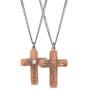 VITEROU Magnetic Pure Copper Therapy Necklace with Magnets Patterned Christian Cross Pendant Necklace Pain Relief for Neck Arthritis Migraine Headaches Shoulders and Back,3500 Gauss