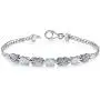 Created Opal Bracelet Sterling Silver Oval Cabochon 1.25 Carats Created Opal Bracelet Sterling Silver Oval Cabochon 1.25 Carats