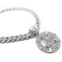 BLINGFACTORY Hip Hop Allah Muslim Pendant & 12mm 18'' Iced Box Lock Miami Cuban Chain Necklace