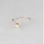 METTU Silver and Rose Gold Open Adjustable Love Arrow Ring for Girls