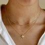 Vavily Dainty Thin Chain Choker Necklace for Women 14k Plated Gold Minimalist Short Chain Necklaces Jewelry Gift