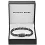 Geoffrey Beene Mens Stainless Steel Franco Chain Bracelet with Magnetic Clasp