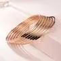 Amanda silver Stainless Steel Rose Gold Bangle Bracelets Set for Women, Set of 7, 8.50 Inches Amanda silver Stainless Steel Rose Gold Bangle Bracelets Set for Women, Set of 7, 8.50 Inches