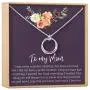 Dear Ava Mom Gift Necklace: Mother Daughter Jewelry, Thank You Mom, 2 Linked Circles Dear Ava Mom Gift Necklace: Mother Daughter Jewelry, Thank You Mom, 2 Linked Circles