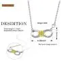 You are My Sunshine Sunflower Necklaces Sterling Silver Infinity Necklace for Women Girls,Birthday Mothers Day Gifts for Her Wife Mom Daughter