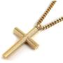 HZMAN Large Stainless Steel Cross Memorial Cremation Ashes Urn Pendant Necklace Keepsake Jewelry Urn