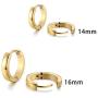 18K Gold Plated Hoop Earrings 3-9 Pairs Different Style Stainless Steel Small Huggie Hoop Earrings Set Round Hypoallergenic Fashion Punk Cartilage Earrings Jewelry Gift for Women and Men