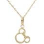 Disney Jewelry Mickey or Minnie Mouse 14K Yellow Gold Pendant Necklace, 18''
