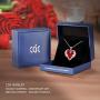 CDE Angel Wing Love Heart Necklaces for Women Silver Tone/Gold Tone Pendant Valentines Day Jewelry Gifts for Women Mom/Wife/Sister