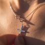 Collar Regalo Para Madre, Mamá, Día de la Madre, Cumpleaños, Día de la Mujer, Infinity Cross (rose-gold-plated-brass, NA)