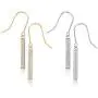 KesaPlan Swarovski Crystal Bar Drop Earrings for Women, 2 Pairs Dangle Earrings, Silver Earrings and Gold Earrings for Gifts KesaPlan Swarovski Crystal Bar Drop Earrings for Women, 2 Pairs Dangle Earrings, Silver Earrings and Gold Earrings for Gifts
