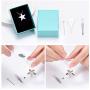 zeqingjw Cremation Jewelry for Ashes Star Ashes Neckalce Memorial Urn Pendant for Human Pet Keepsake Jewelry for Women Men