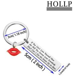 HOLLP RuPauls Drag Race Inspired Jewelry Drag Queen Gift If You Cant Love Yourself How The Hell You Gonna Love Somebody Else? Can I Get an Amen Up in Here Keychain Pride Gift for Friends