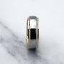 100S JEWELRY Engraved Personalized Tungsten Rings For Men Women Wedding Band Two Tone Gold Silver Engagement Sizes 6-16