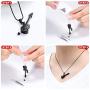 zeqingjw Electronic Guitar Cremation Jewelry Urn Pendant for Ashes Music Instrument Memorial Ashes Necklace Keepsake Jewelry