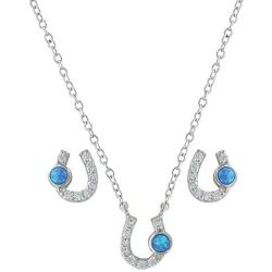 Montana Silversmiths Lightfoot Horseshoe Jewelry Set