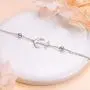 S925 Sterling Silver Anklet for Women Girl Boho Beach Charm Adjustable Foot Ankle Bracelet Jewelry Birthday Gift
