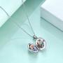 WINNICACA Sterling Silver Locket Necklaces Bee/Turtle/Butterfly Pendant Locket Jewelry Gifts for Women Teens Birthday