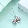 WINNICACA Sterling Silver Locket Necklaces Bee/Turtle/Butterfly Pendant Locket Jewelry Gifts for Women Teens Birthday WINNICACA Sterling Silver Locket Necklaces Bee/Turtle/Butterfly Pendant Locket Jewelry Gifts for Women Teens Birthday