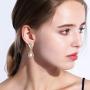 EleQueen Womens Austrian Crystal Art Deco Tear Drop Dangle Earrings Clip-on